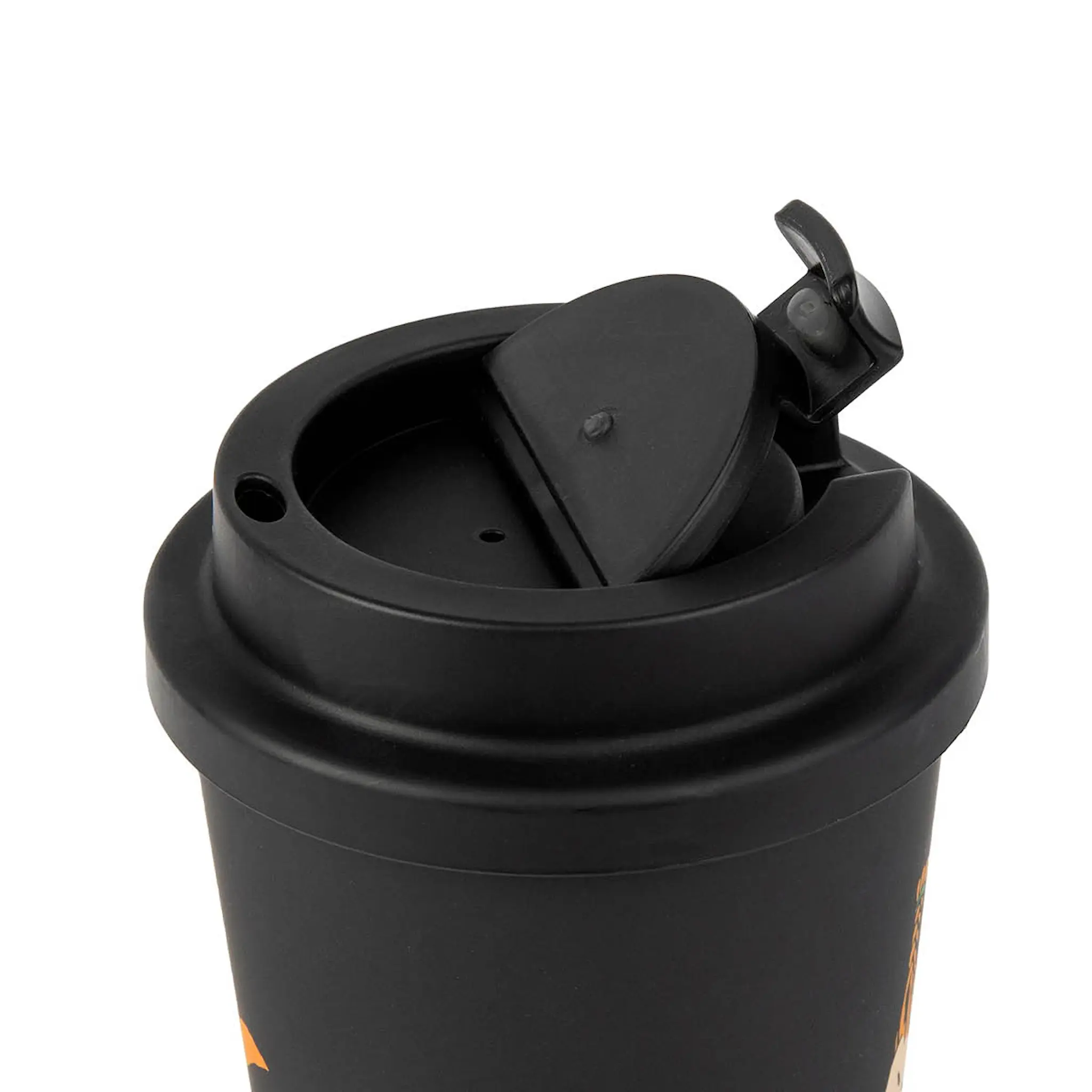 Nordicbuddies Pippi take away mugg 45 cl Pippi tiger svart