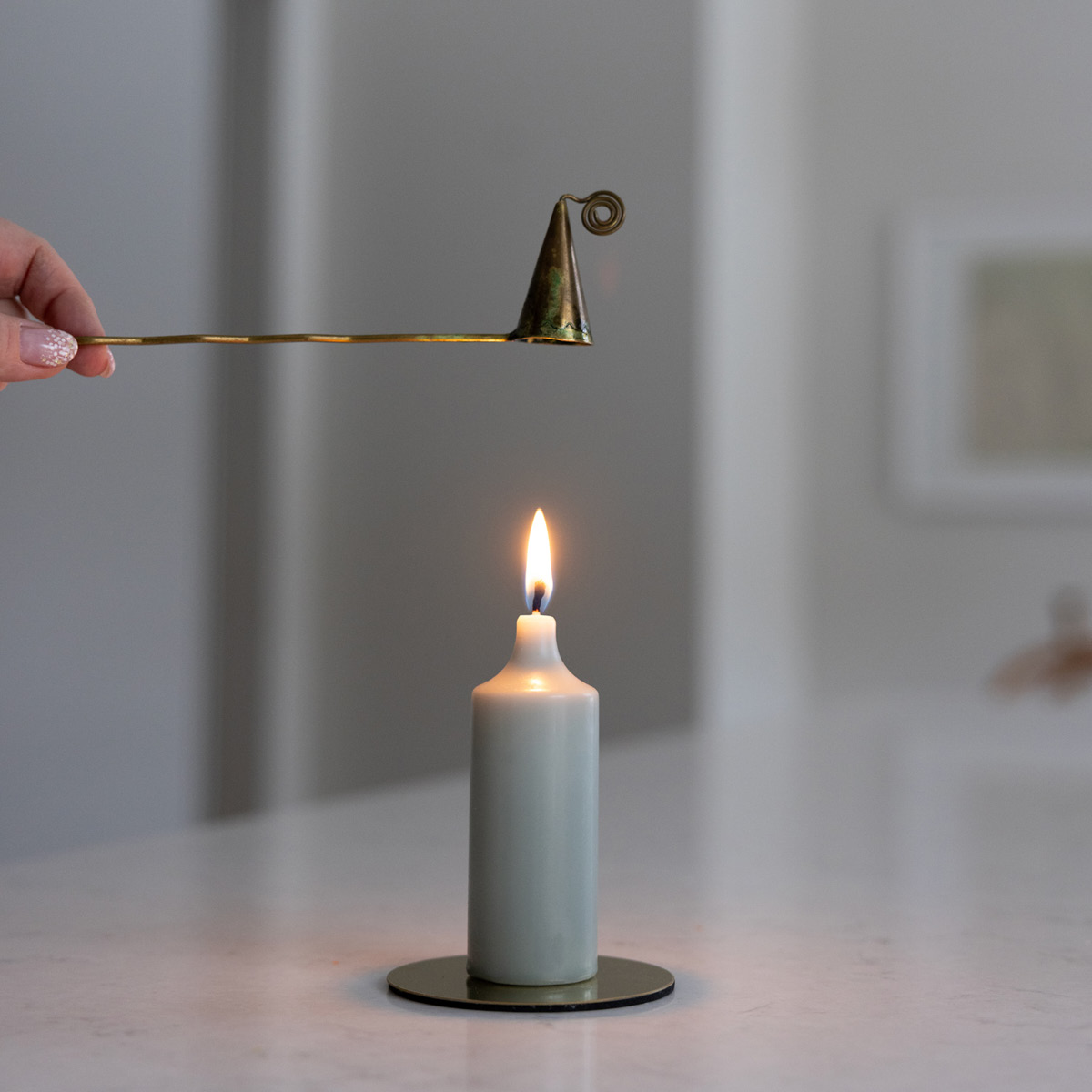 Liljeholmens Kupé Pöytäkynttilä 11 cm 4 kpl Salvia