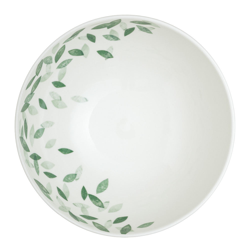 Denby Greenhouse skål 17 cm vit/grön