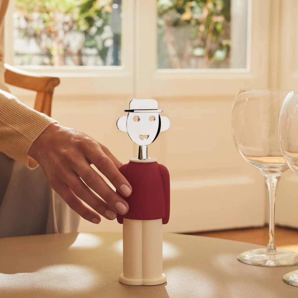 Alessi Alessandro M korkskruv gul/svart