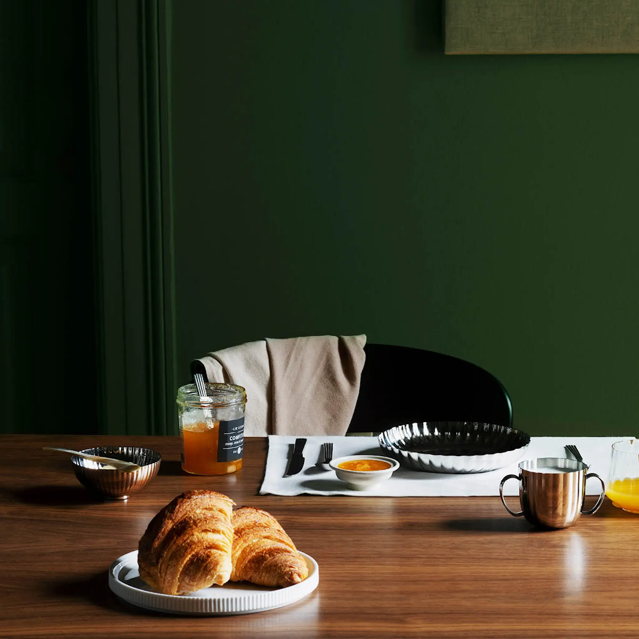 Georg Jensen Bernadotte saltkar med sked 7,4 cm stål