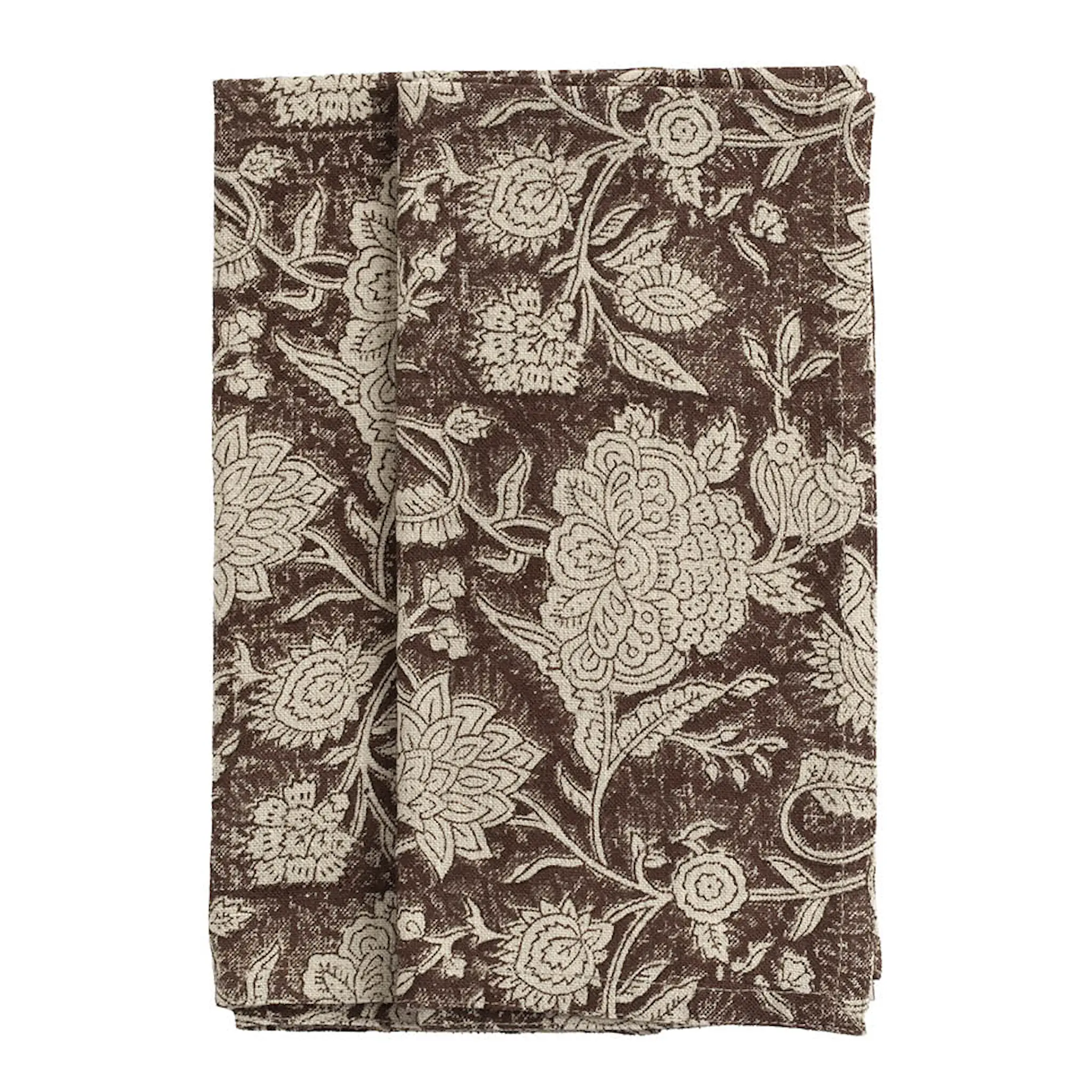 Chamois Indian Rose linneservett 50x50 cm 2-pack brun