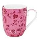 Jolie Flowers liten mugg 20 cl rosa