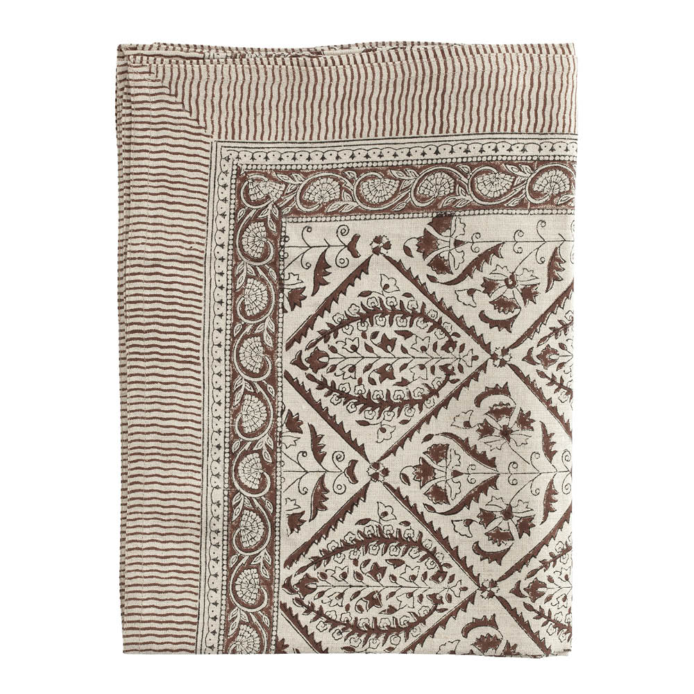 Chamois - Jaipur Pöytäliina 150x350 cm Ruskea