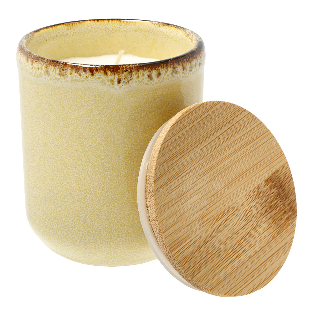 Villa Collection Iris Doftljus 8x9,5 cm Gul