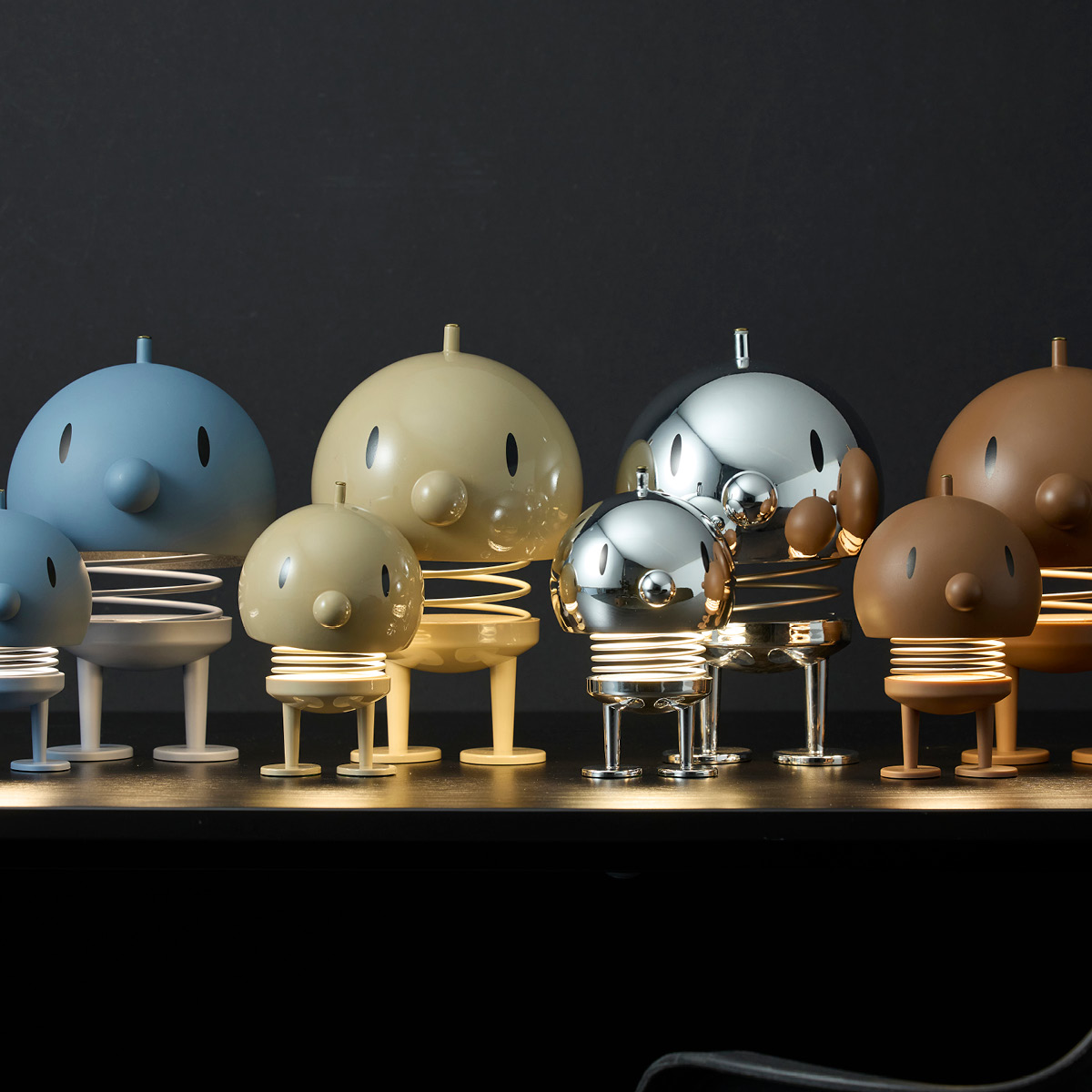 Hoptimisten LED lampe XL 23 cm chrome