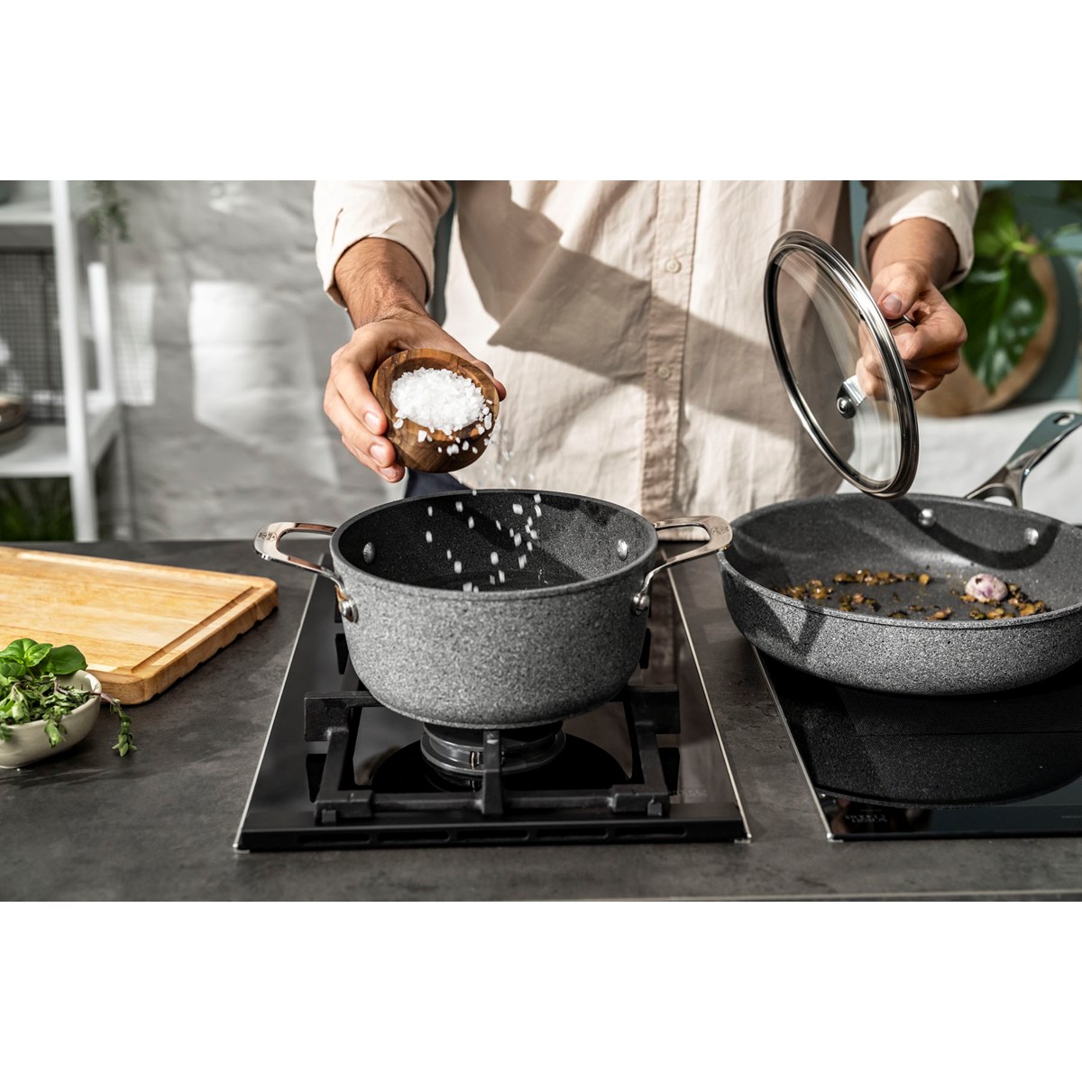 Ballarini Salina Ti-X Granit stekepanne 24 cm