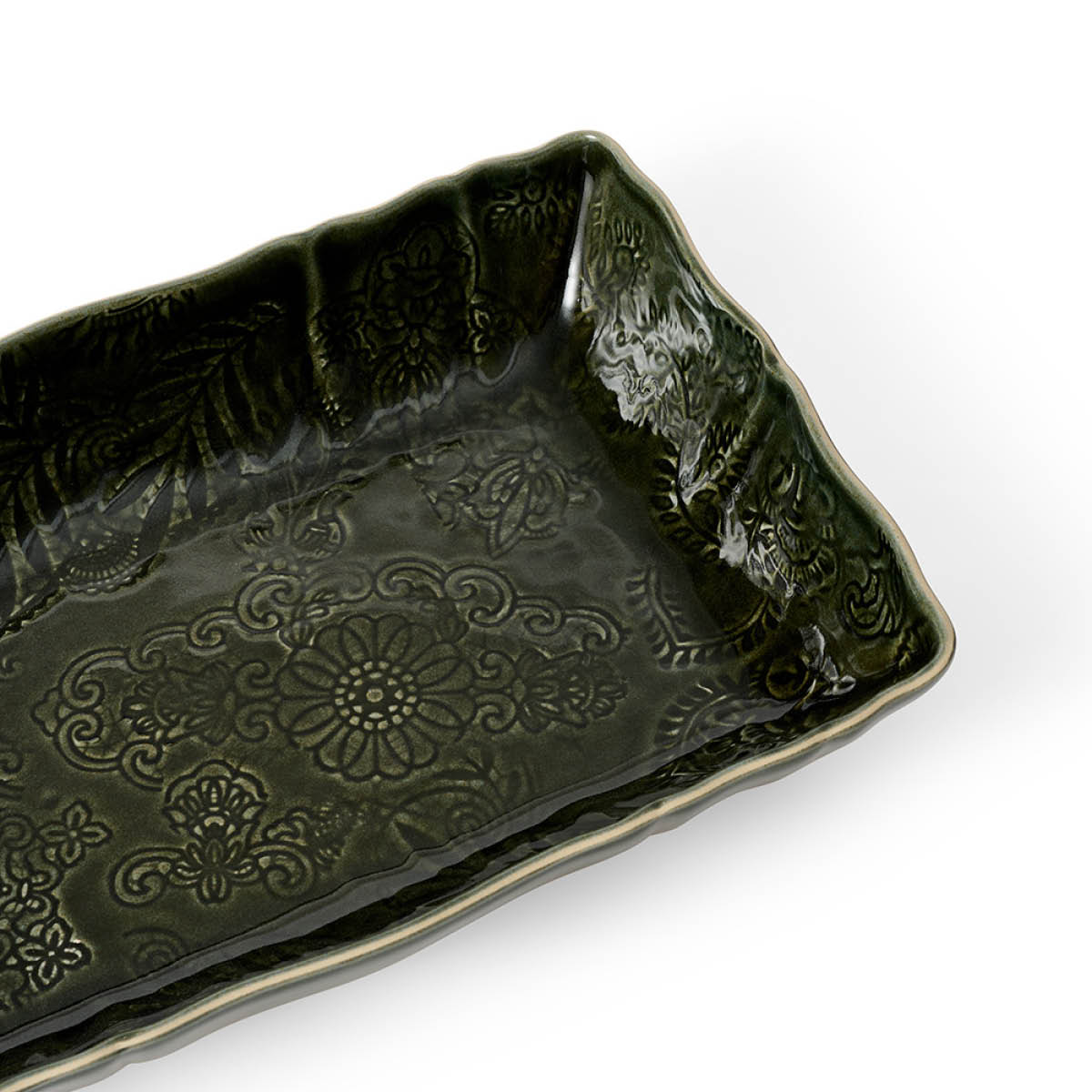 Sthål Arabesque ildfast form 35x23 cm shadow