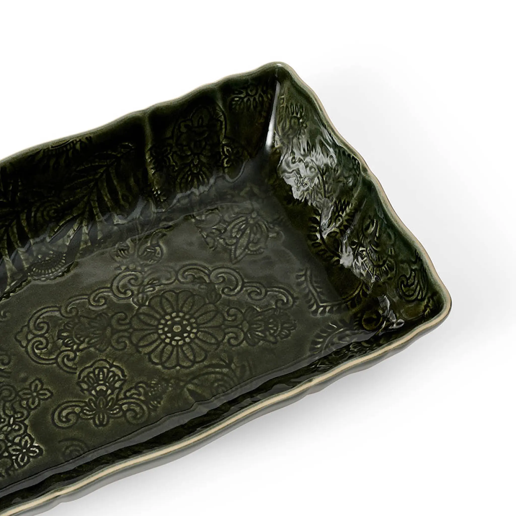 Sthål Arabesque ildfast form 35x23 cm shadow
