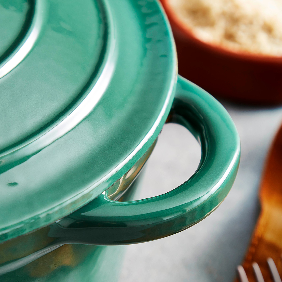 Barbary&Oak Rund støpejernsgryte 24 cm 4L grønn