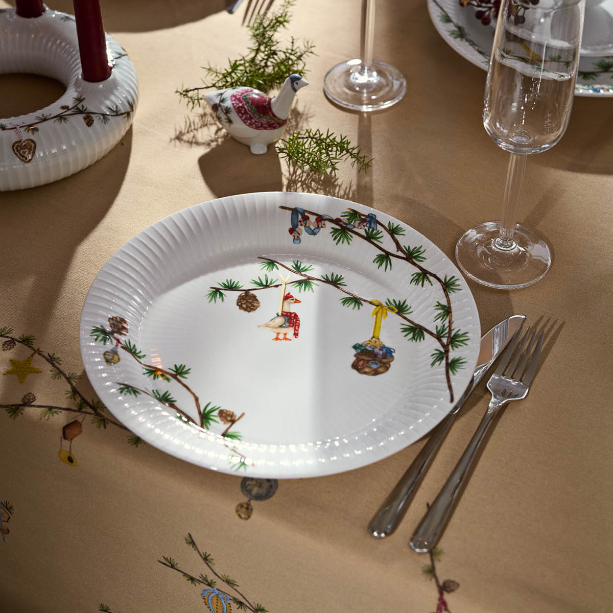 Kähler Hammershøi Christmas lautanen 27 cm valkoinen