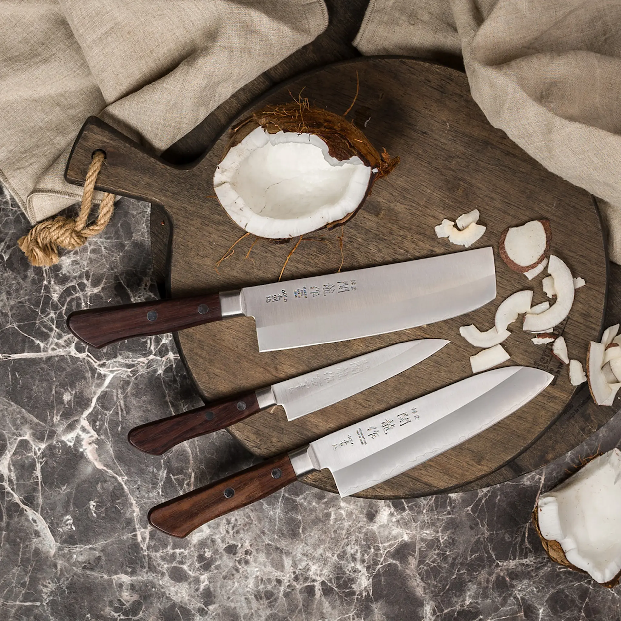 Sekiryu Wood grönsakskniv 12 cm silver