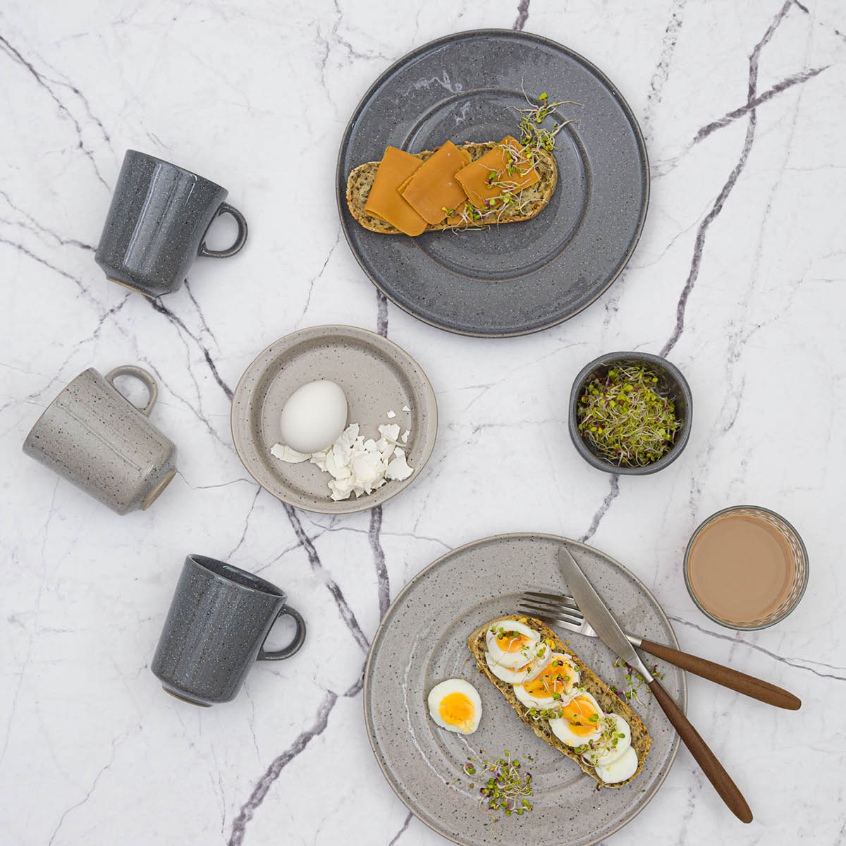 Modern House Granite Miniskål 9 cm Grå