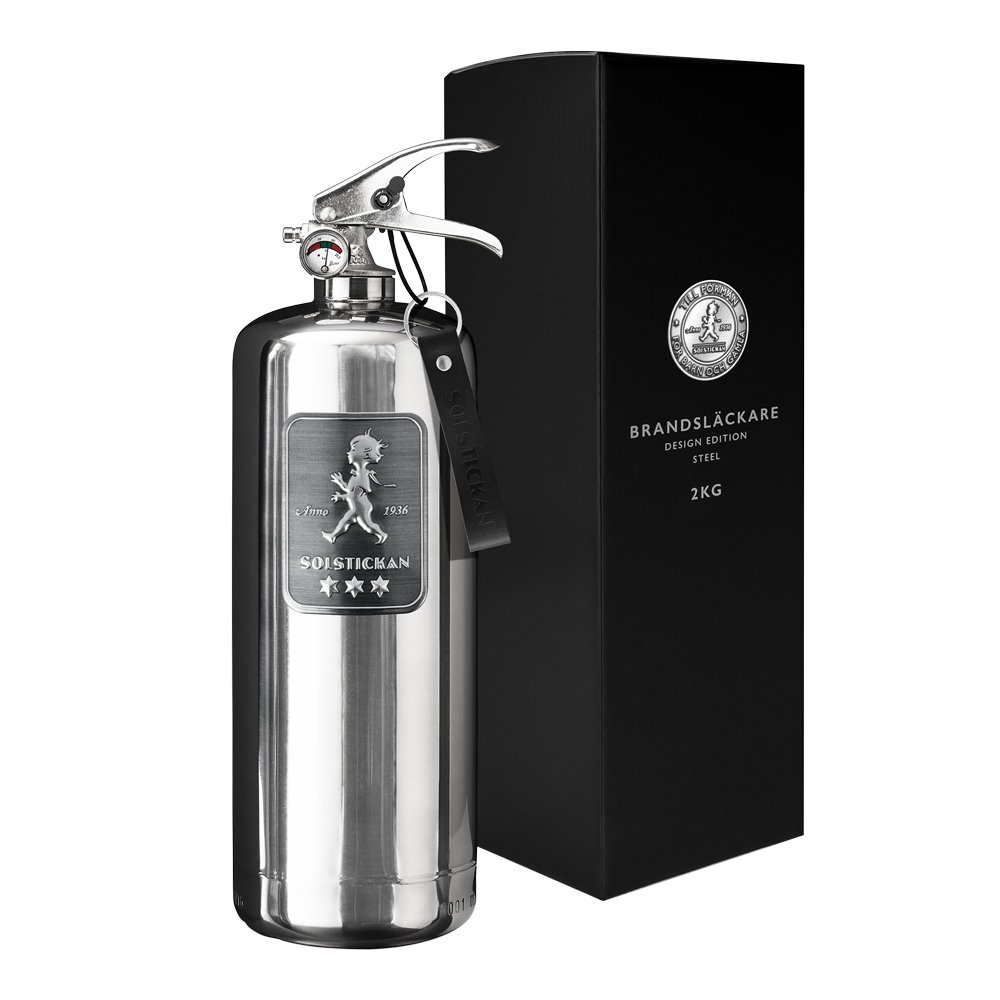 SOLSTICKAN Solstickan Brandsläckare 2 kg Steel Edition