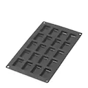 Silikonform för Financier mini 20 hål svart