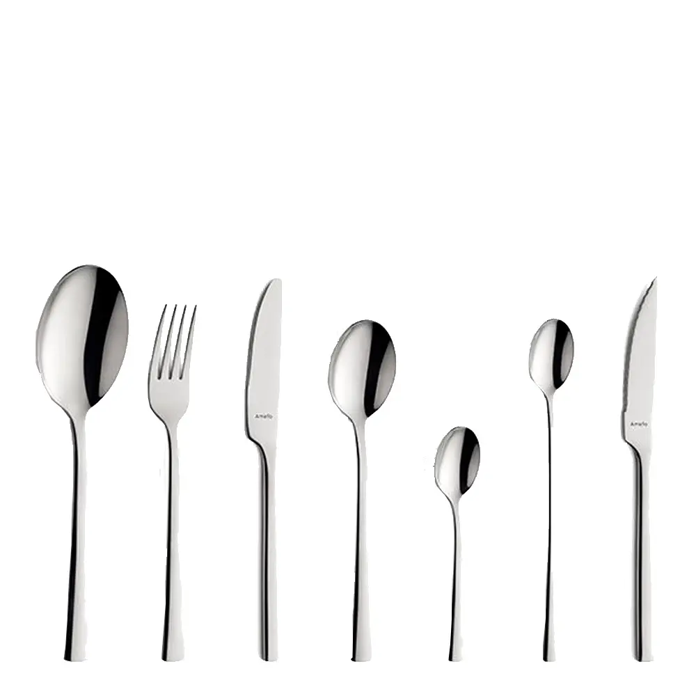 Manille Aterimet 42 osaa Kiiltävä teräs