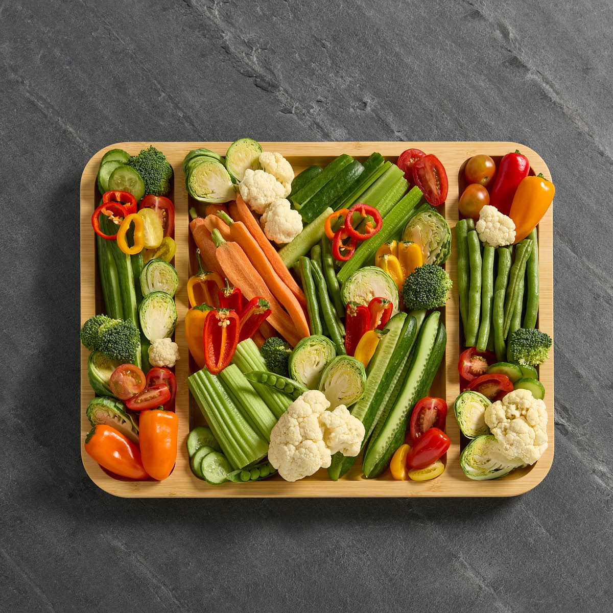 Farberware Build-a-Board Tarjoiluastia kannella 30,5x40,5 cm Kirkas/Bambu