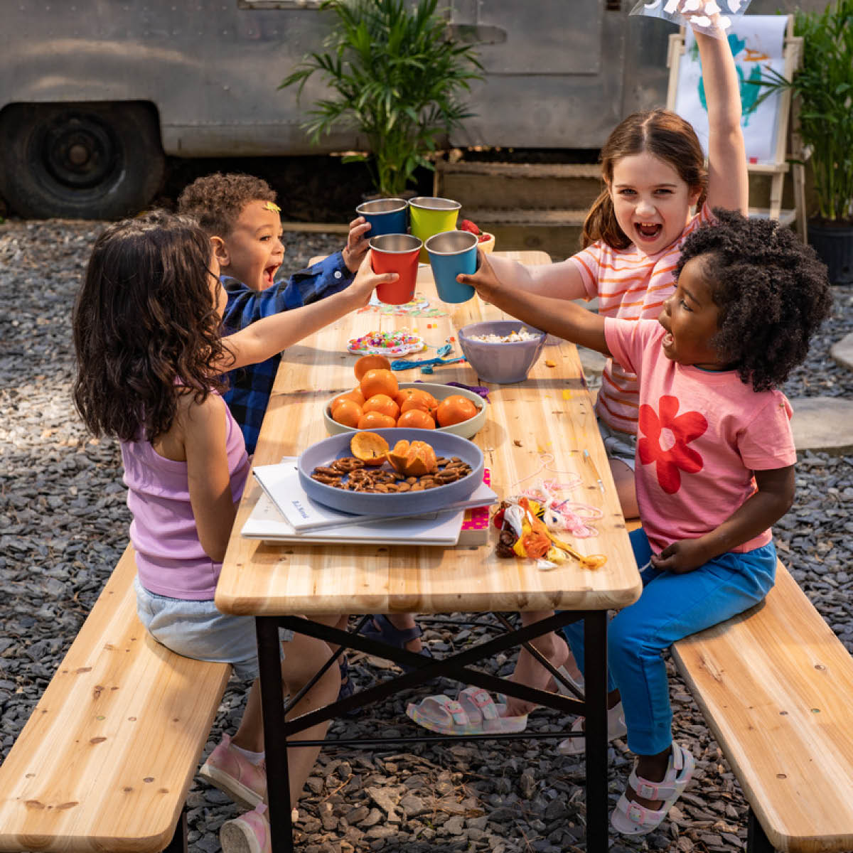 Klean Kanteen Stålkopp 30 cl 4 stk Dragon Tails