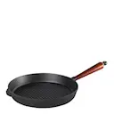 Traditional Grillpanna med trähandtag 28 cm