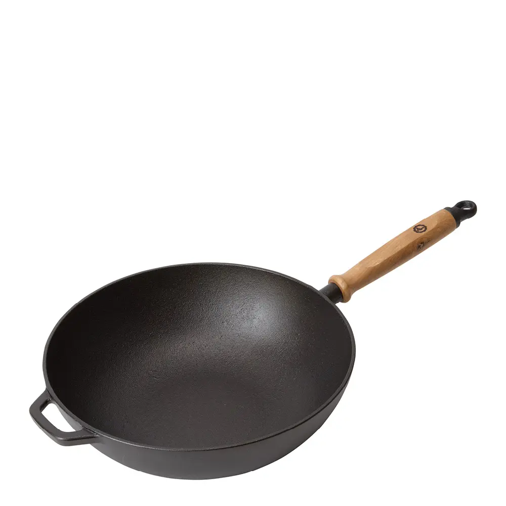 Signerat Wokkipannu valurauta 32 cm