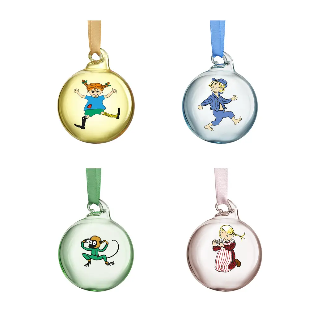 Peppi & Eemeli Joulupallot 5 cm 4 kpl