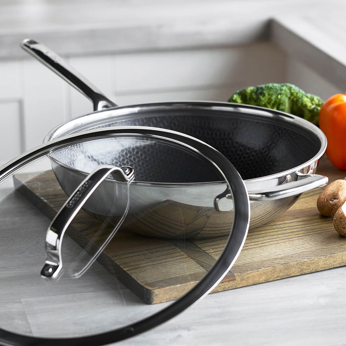 GreenPan Spectra keraaminen hybridi wokkipannu 30 cm