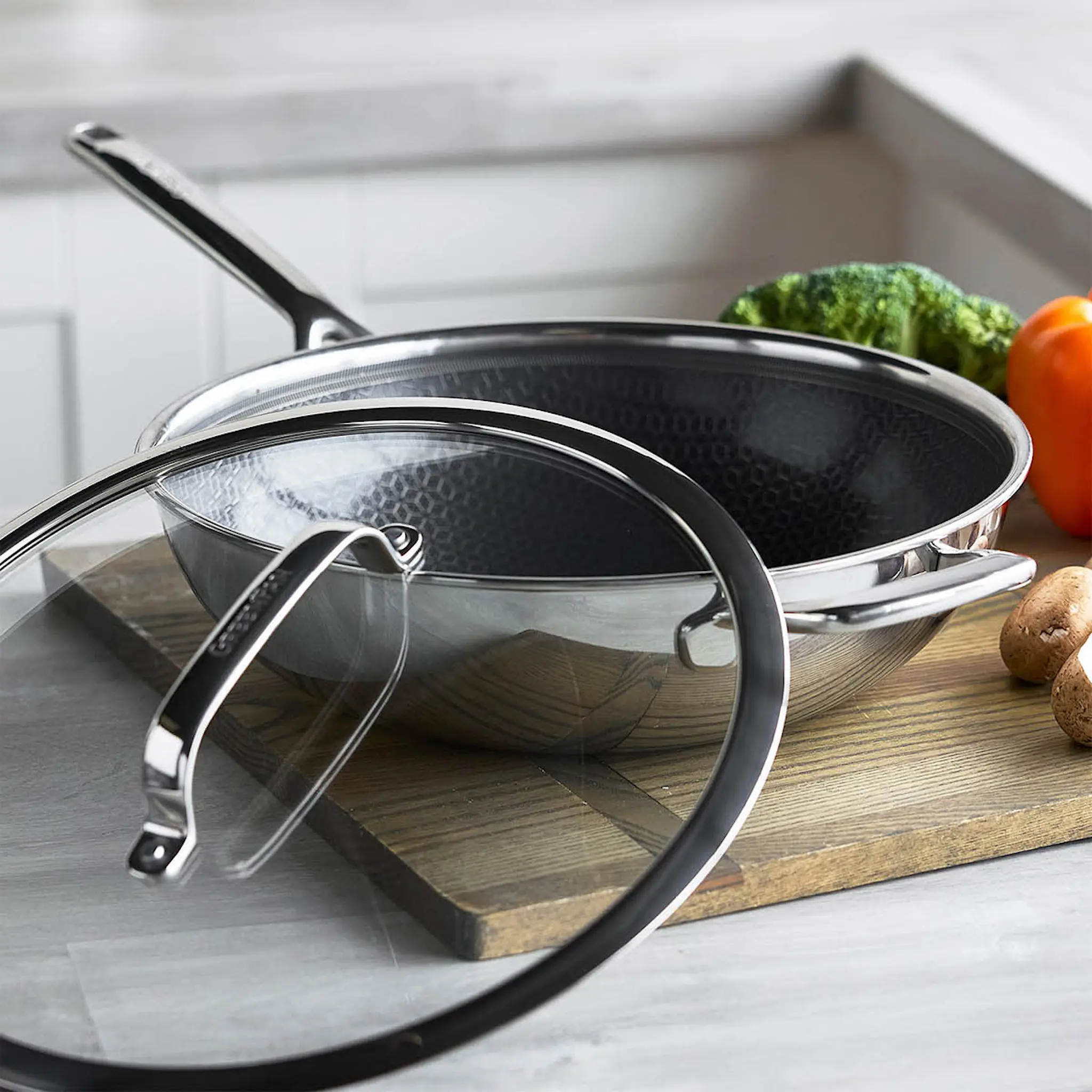 GreenPan Spectra keraaminen hybridi wokkipannu 30 cm
