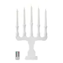 Rydboholm adventsljusstake 5 ljus LED 53 cm vit