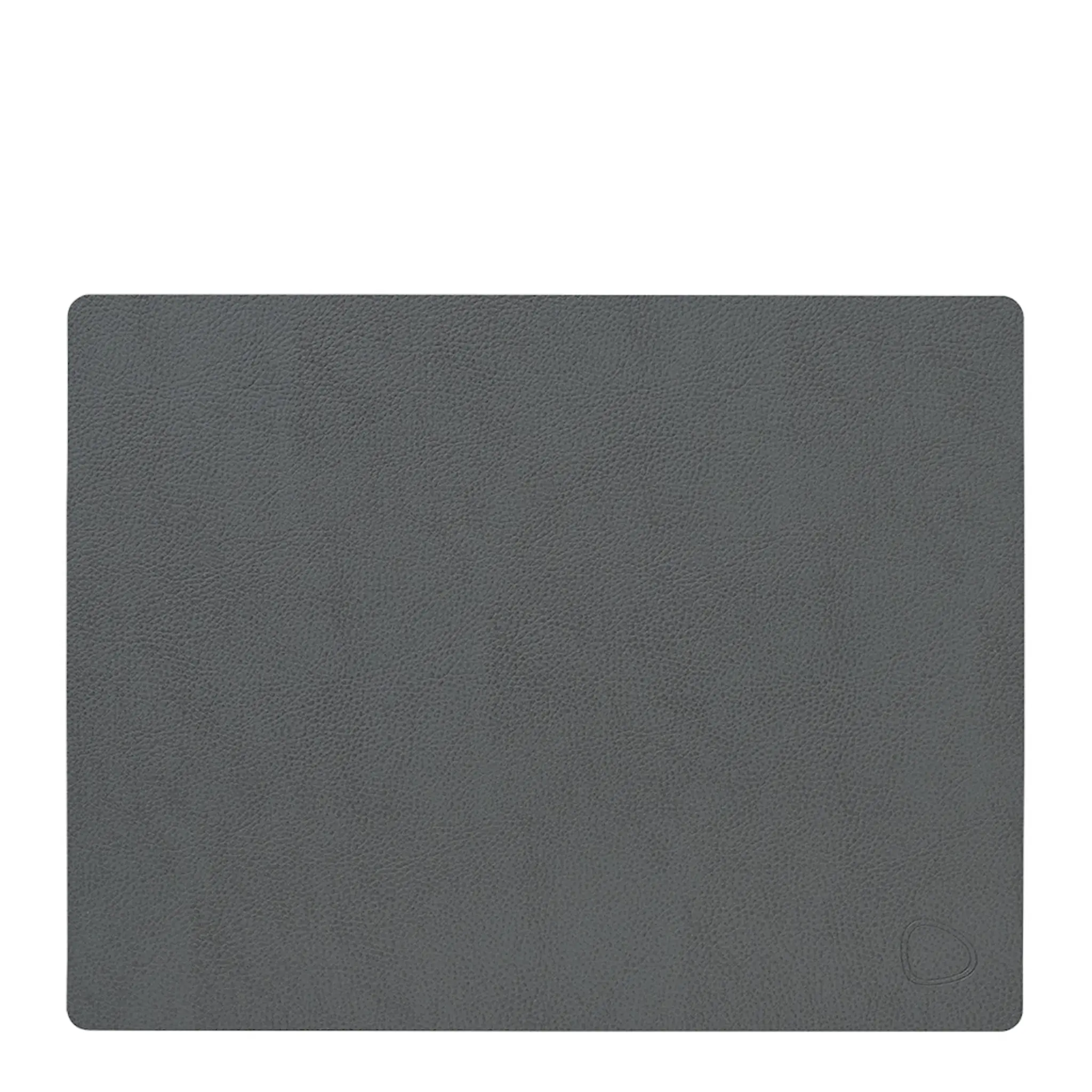 LIND DNA Leather Serene Rectangle Bordstablett 26x34 cm Anthracite