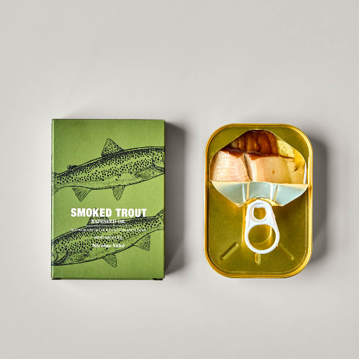 Nicolas Vahé Rökt öring i rapsolja 110 g