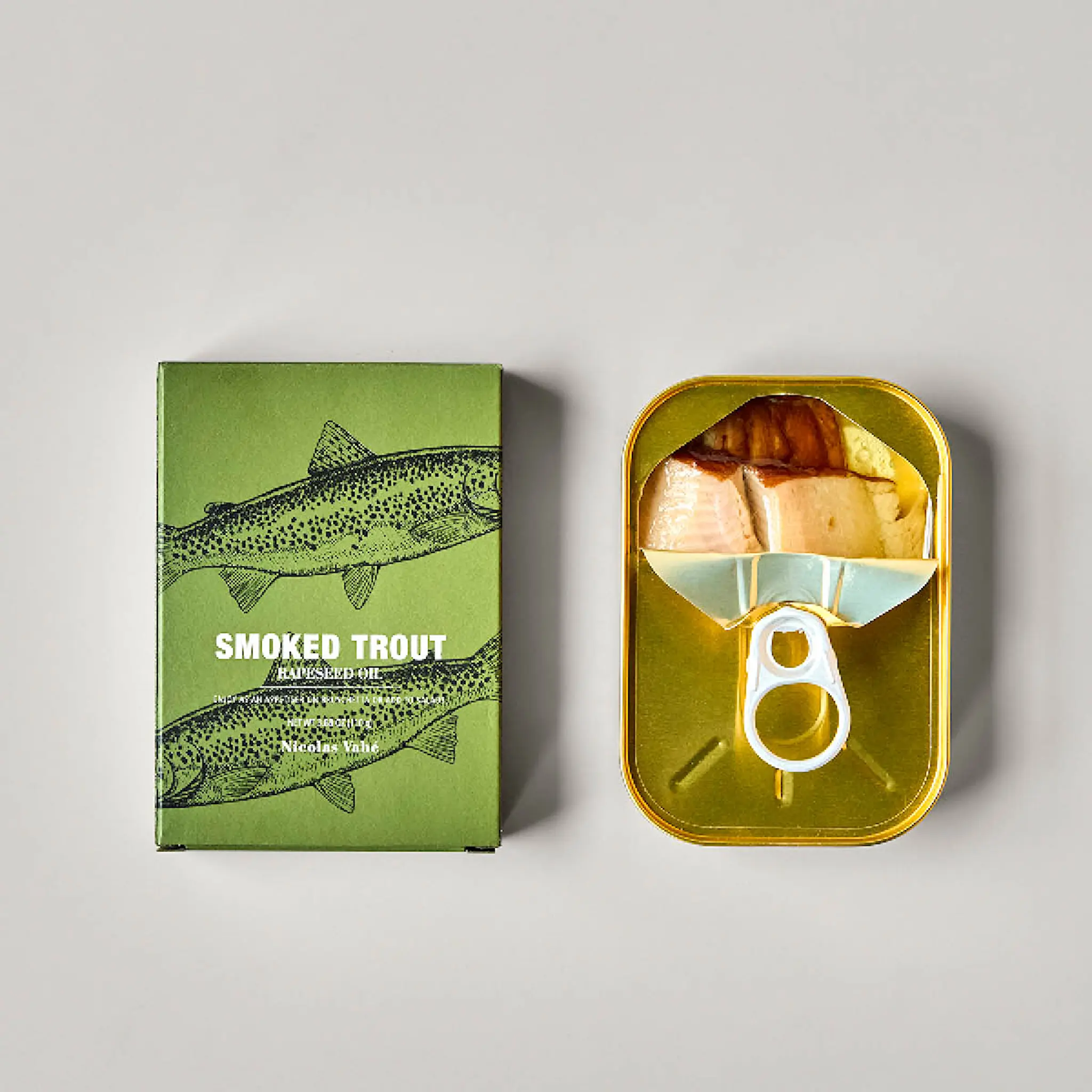 Nicolas Vahé Rökt öring i rapsolja 110 g