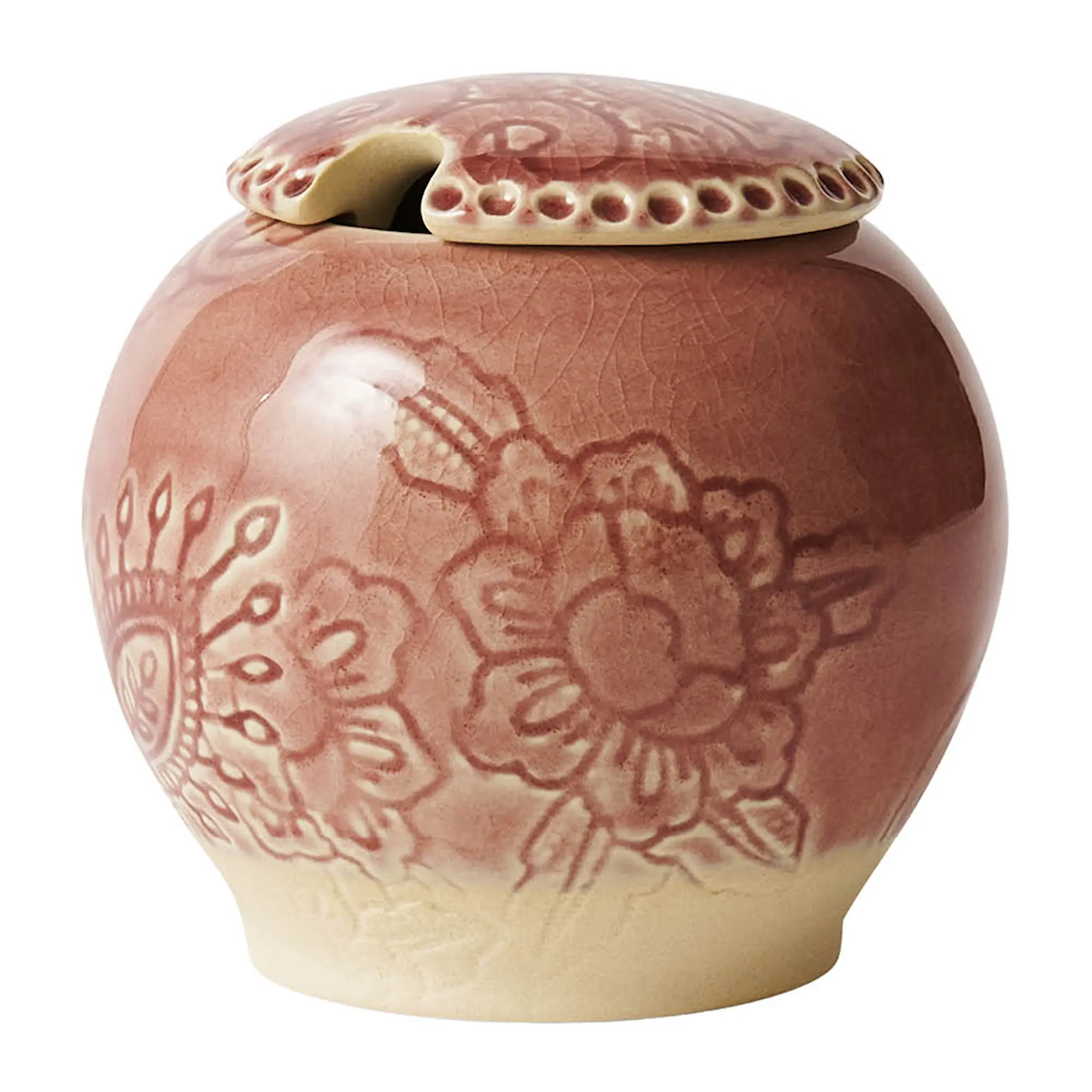 Sthål Arabesque sockerskål 9 cm old rose