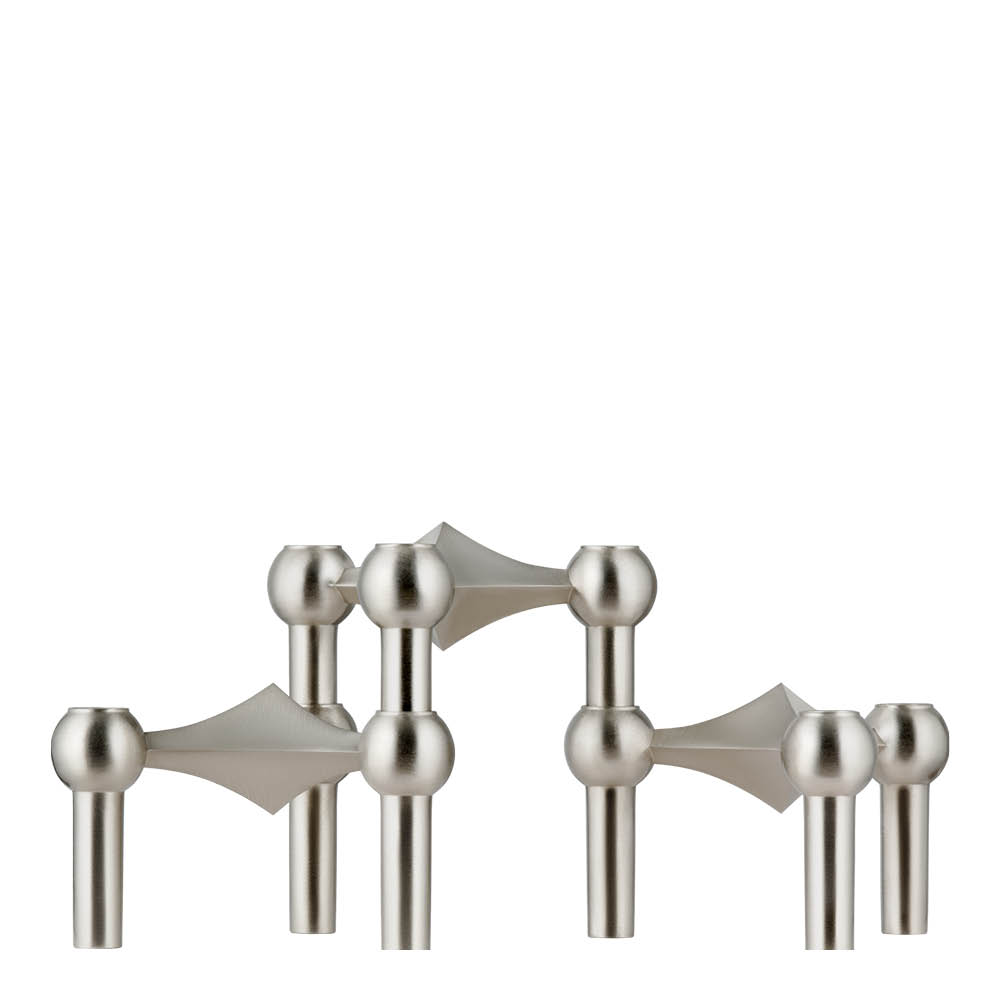 Stoff Nagel Nagel-kynttilänjalka 6,9 cm 3 kpl harjattua kromia