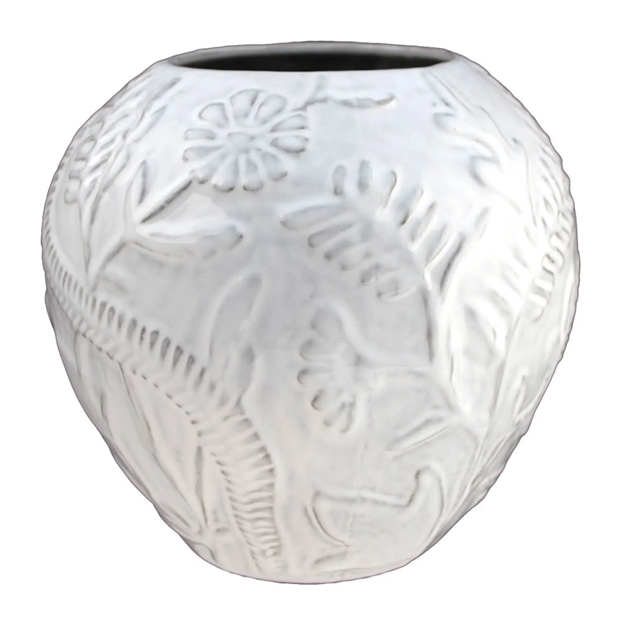 Nittsjö Flora vas globo 18 cm vit
