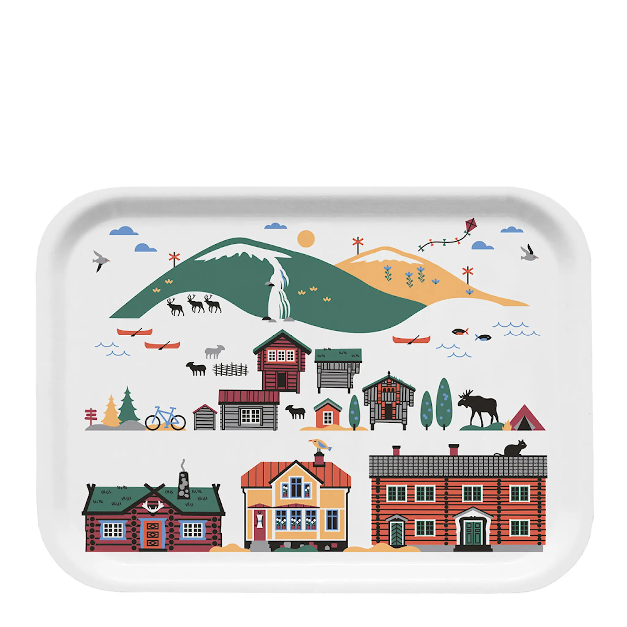 Citronelles Scandinavian Mountains Frukostbricka 27x20 cm Sommar