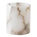Alabaster ljuslykta M 12 cm naturlig