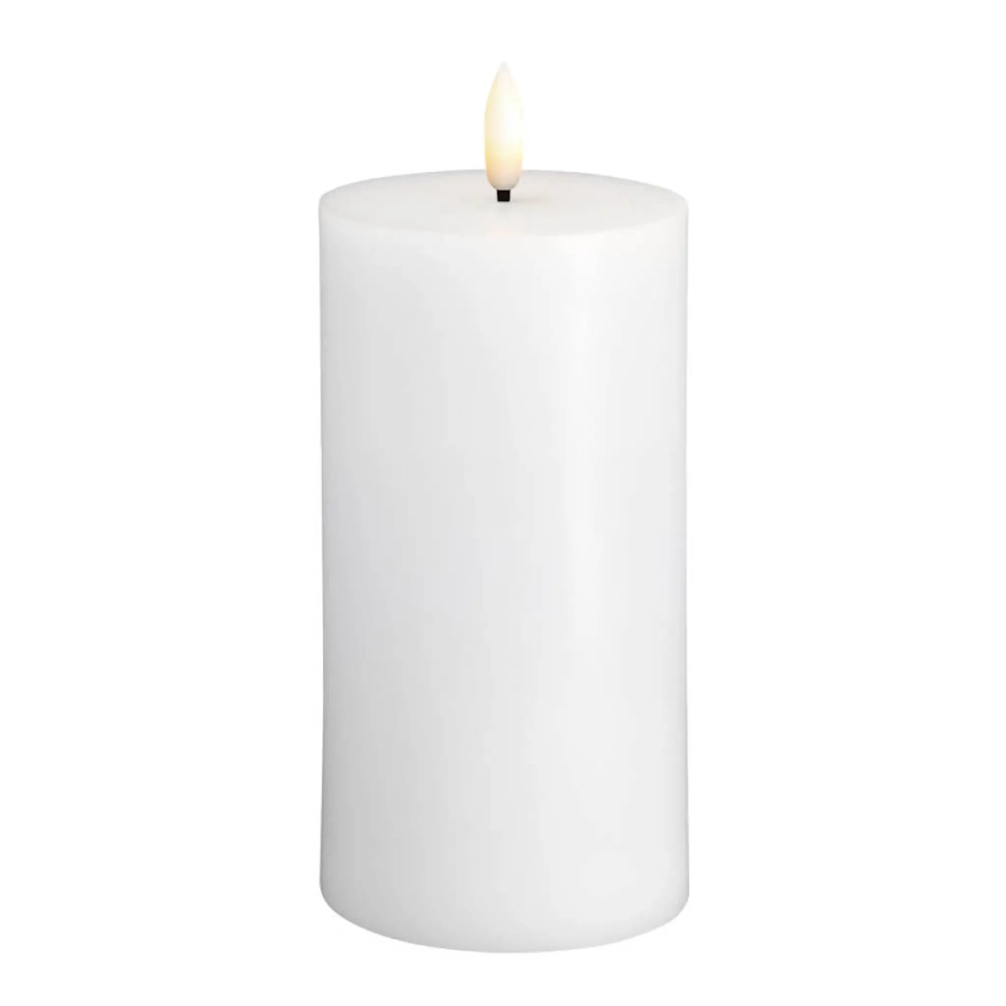 Moods & More Kubbelys LED 7,4x15 cm silk hvit