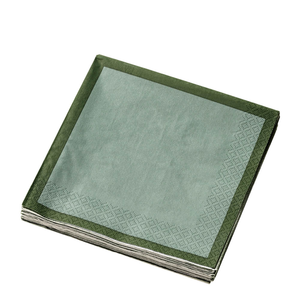 iittala - Iittala Servetti 33x33 cm 20 kpl Metsänvihreä/Minttu