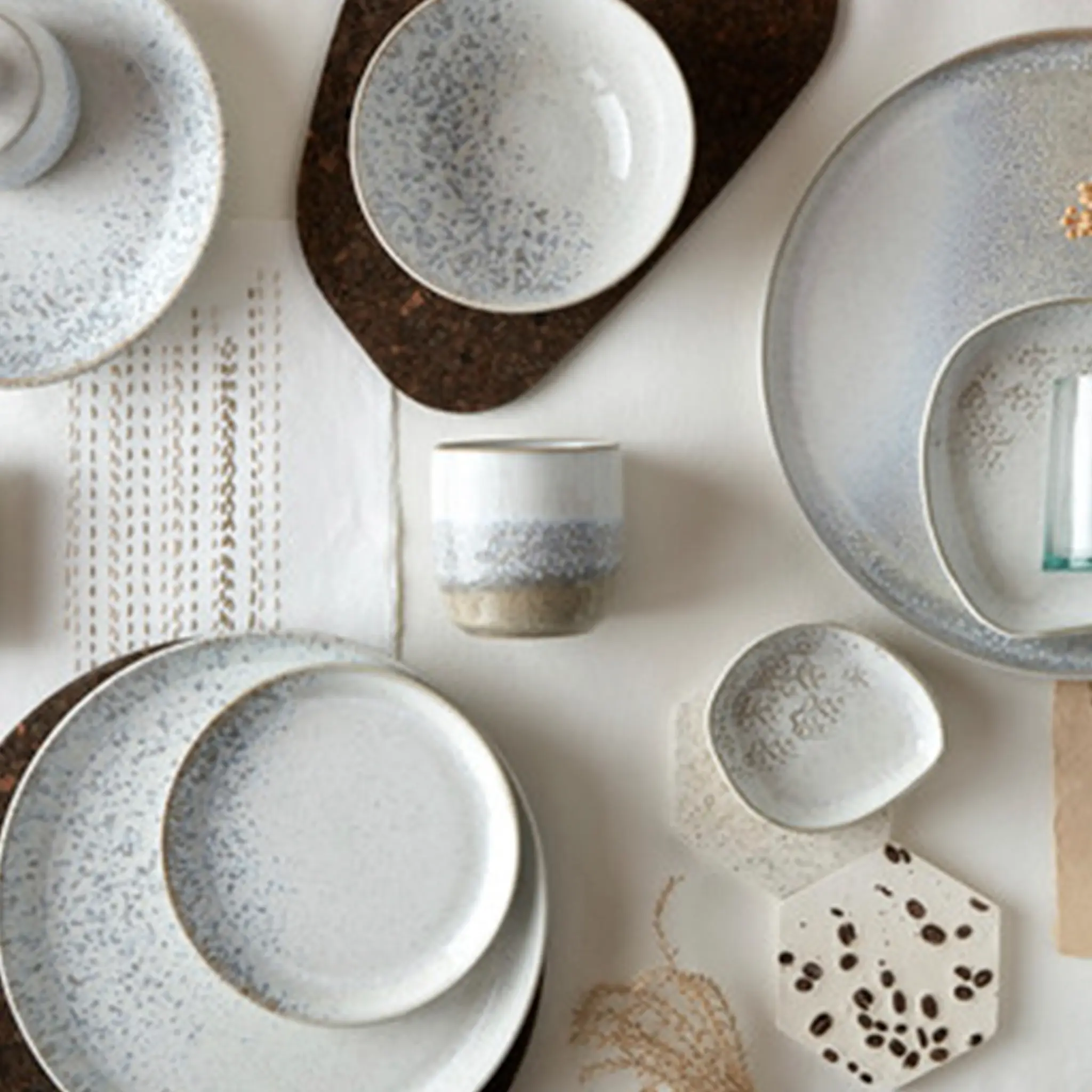 Denby Kiln assiett 17 cm beige/vit