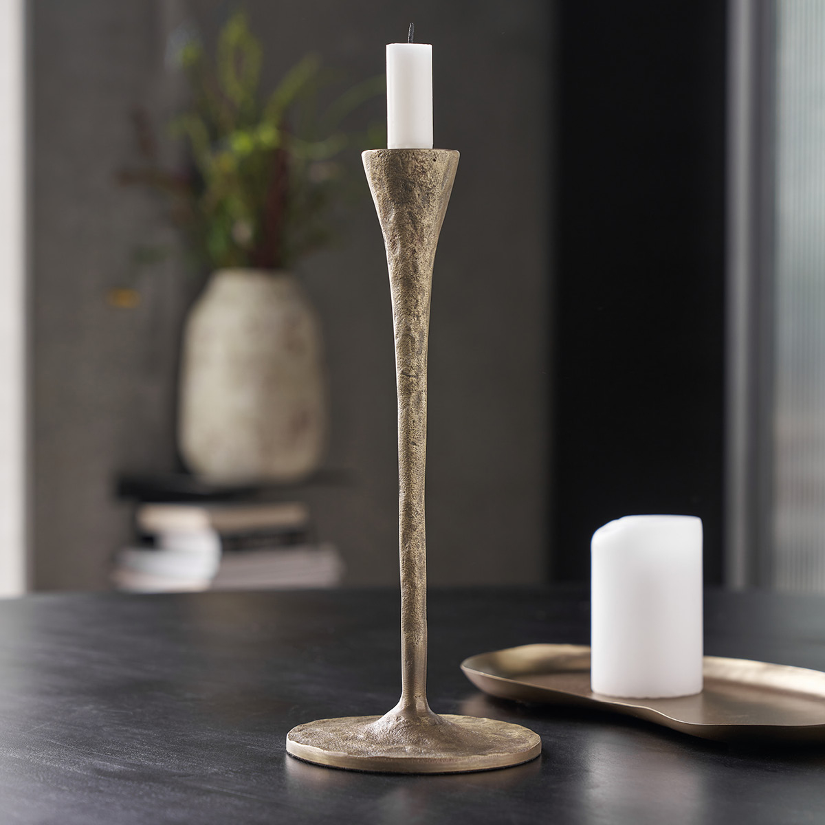 House Doctor Stada Ljusstake Antik 29 cm Mässing