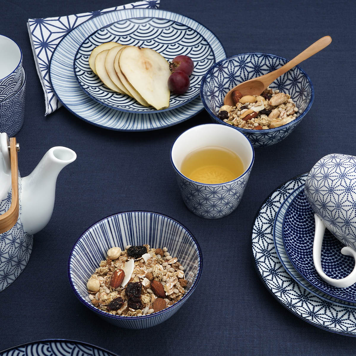 Tokyo Design Studio Nippon Blue risskål 12 cm lines