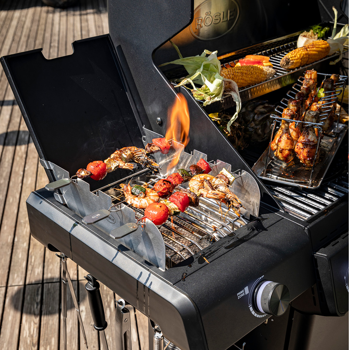 Rösle AllFlame Hero 4 gassgrill 21000W svart