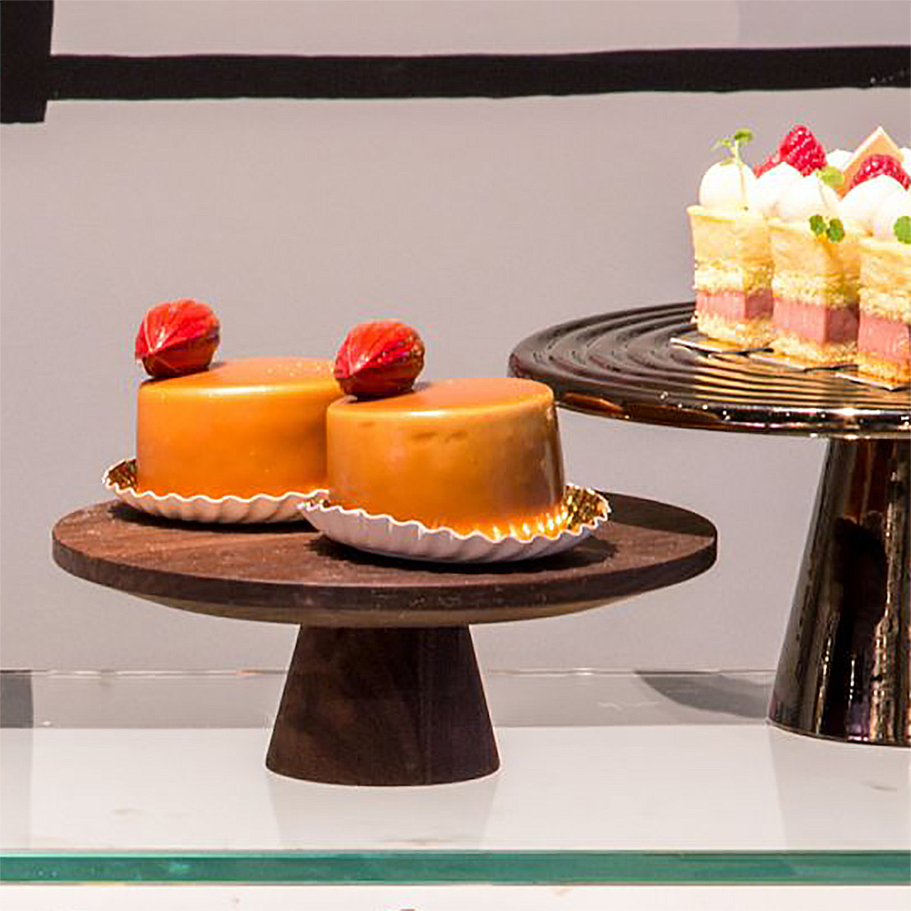 Dutchdeluxes Displayfat small 20 cm valnøtt