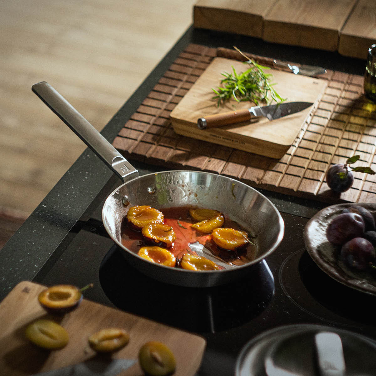 Fiskars Norden steel stekepanne 24 cm ubelagt