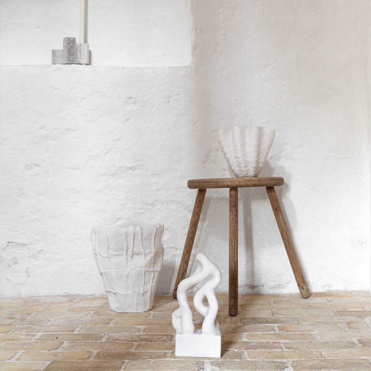 Mette Ditmer Shell vas 26 cm offwhite