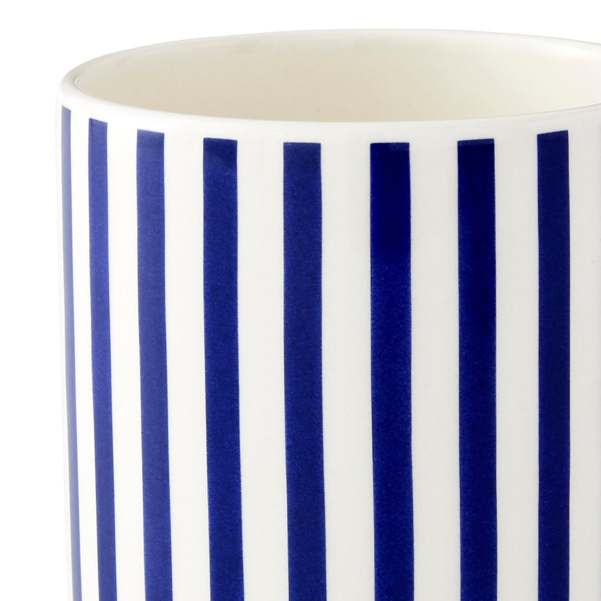 Spode Steccato krus 36 cl smalstripet koboltblå