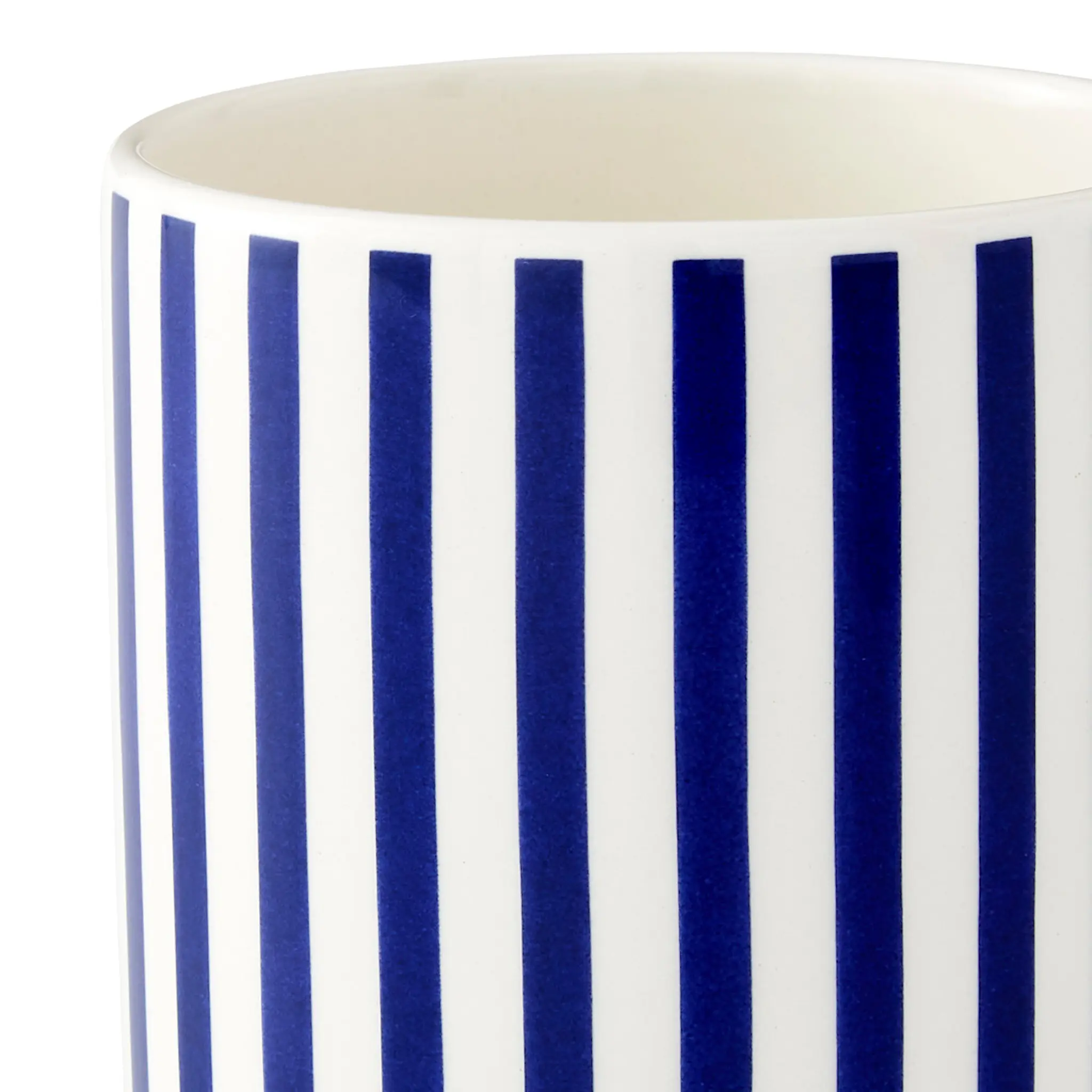 Spode Steccato mugg smalrandig 36 cl koboltblå
