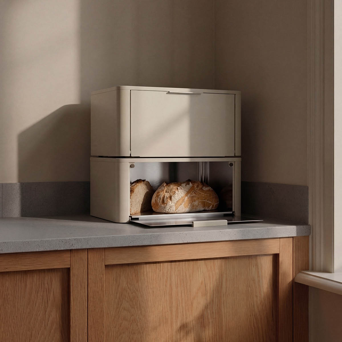 Stelton SR leipälaatikko 18 cm hiekka