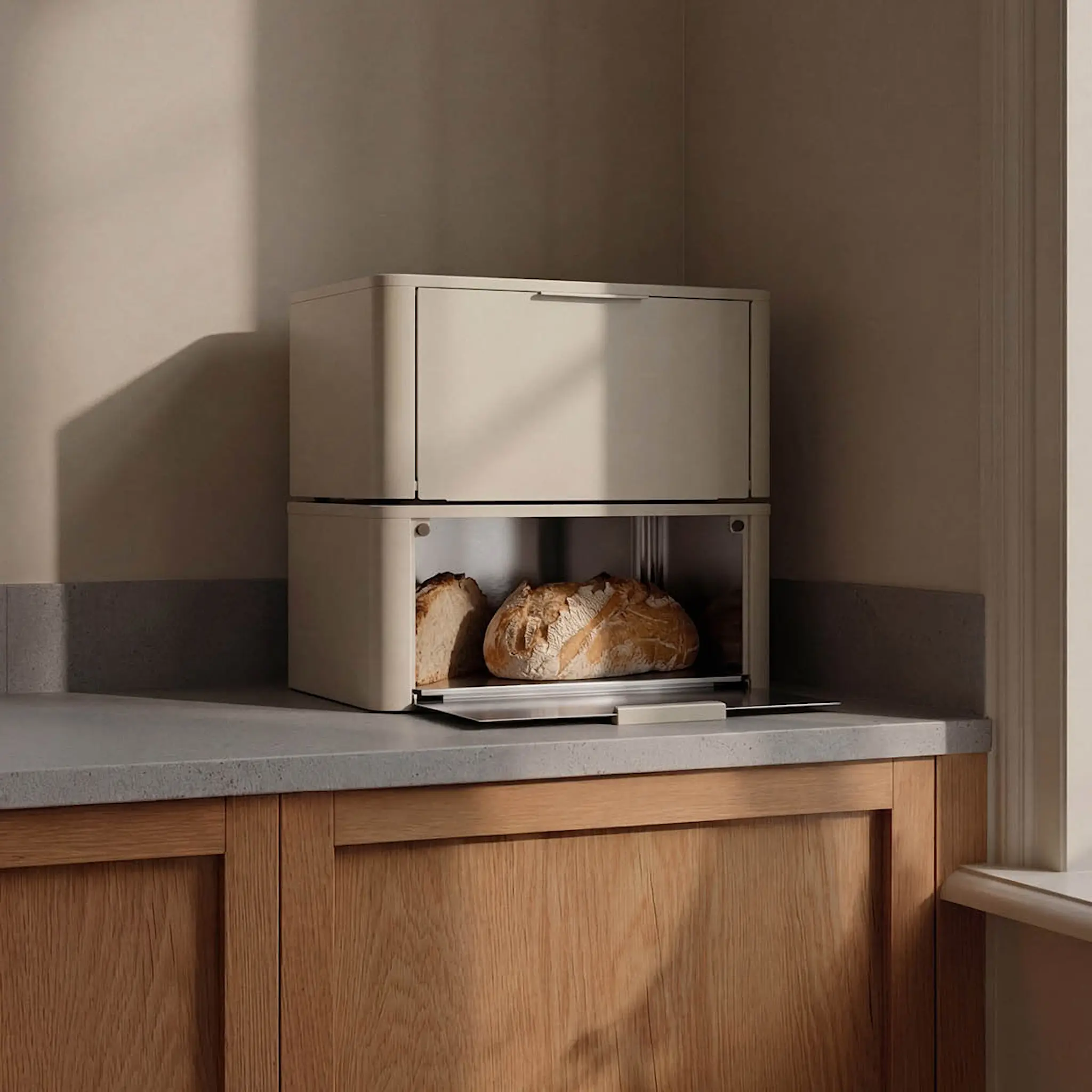 Stelton SR leipälaatikko 18 cm hiekka