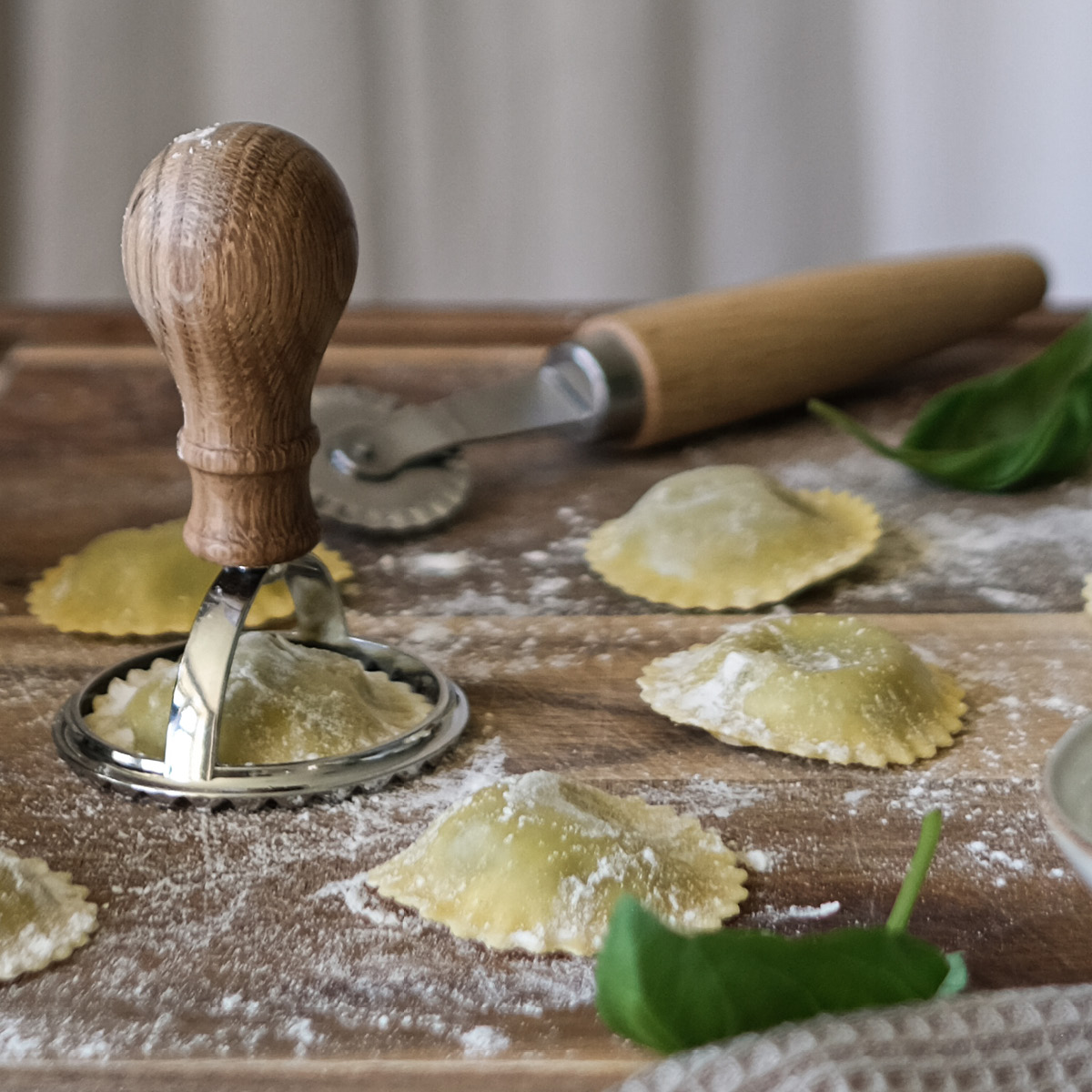 Modern House Pasta La Vista raviolistämpelset 2 delar natur/blank